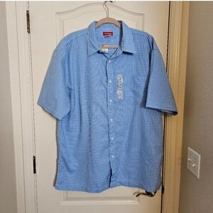 Blue Unionbay  Checkered Men's Shirt Sz XXL